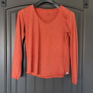 Women's Hornytoad Terracotta Orange Long-Sleeved  T-Shirt, Size M